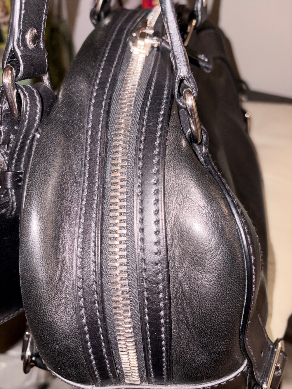Prada Black Leather Satchel - Picture 6 of 7